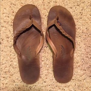 Brown Rainbow Sandals. Size XL (9/9.5)